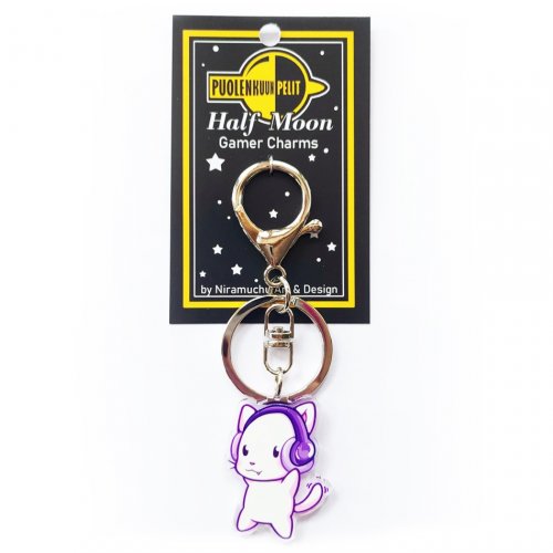 Avaimenper�: Gamer Cats - Streamer Gamer Cat Keycharm (Niramuchu