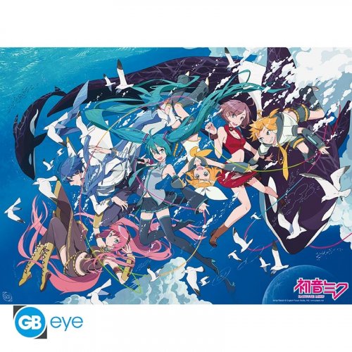 Juliste: Hatsune Miku - Miku & Amis Ocean (52x38cm)