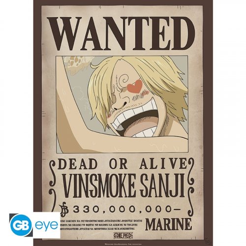 One Piece  - Poster Wanted Sanji (52x38)
