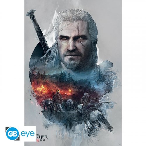 Juliste: The Witcher - Geralt (91,5x61cm)