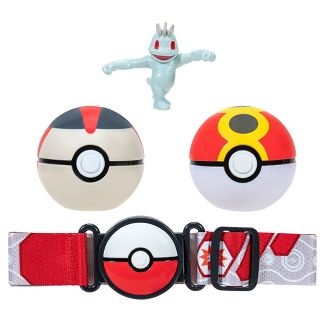 Pokemon: Clip 'n' Go Pok Ball Belt Set (Repeat, Timer, Machop)