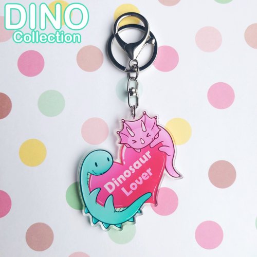 Avaimenper�: Dino Collection Dinosaur Lover Bag Charm (6cm) (Niramuchu)
