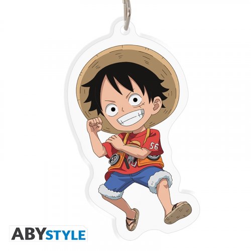 Avaimenper�: One Piece, Red - Acryl Keychain - Luffy