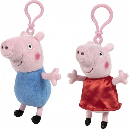 Avaimenper�: Peppa Pig Pepa George Plush, Assorted (11cm)