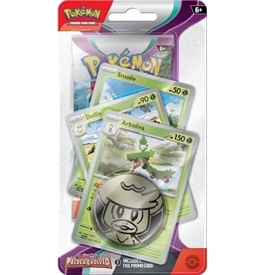 Pokemon TCG: Scarlet & Violet Paldea Evolved - Premium Checklane Blister Arboliva