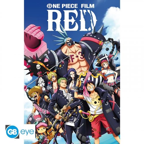 Juliste: One Piece: Red - Full Crew (91.5x61cm)