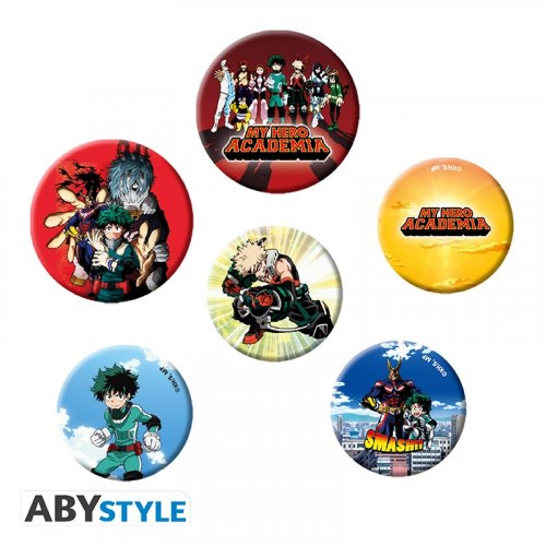 Pinssi: My Hero Academia - Badge Pack - Mix