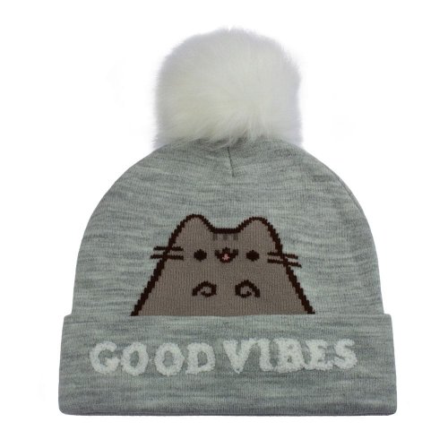 Pusheen Beanie Good Vibes (Grey)