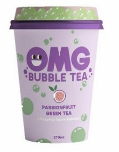 Kuplatee: OMG Bubble Tea - Passionhedelm�, Omena Palloilla (270ml)