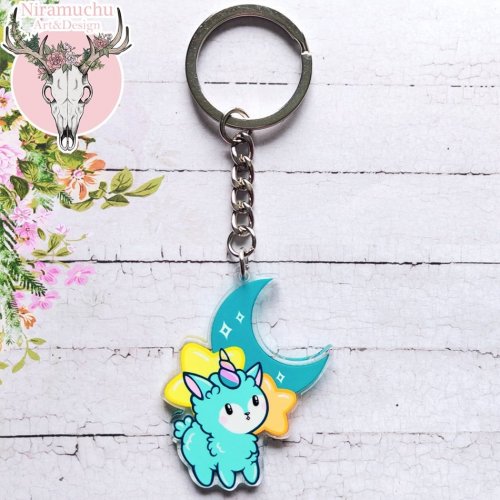 Avaimenper�: Alpacorn Charm Moon (v 2.0) (4cm) (Niramuchu)
