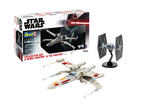 Pienoismalli: Star Wars X-Wing Fighter + TIE Fighter(1:57)
