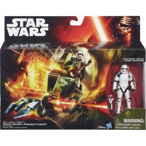 Star Wars: Walker Assault Playset - Stormtrooper Sergeant With Vehicle (9.5cm)