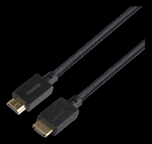 HDMI: Kaapeli Deltaco - 4K/8K Ultra High Speed Musta (5m)