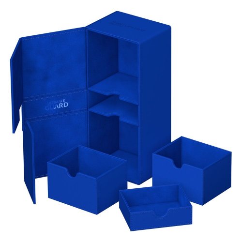 Ultimate Guard: Twin Flip'n'Tray Xenoskin Deck Case 266+ (Blue)
