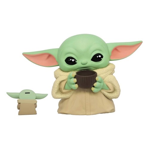 S��st�possu: Star Wars The Mandalorian - Grogu With Cup Bank (20cm)