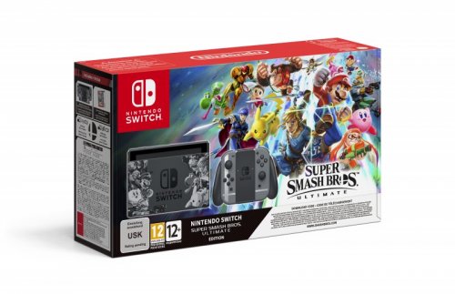 Nintendo Switch: Pelikonsoli (Super Smash Bros. Ultimate - Edit.) (K�ytetty)