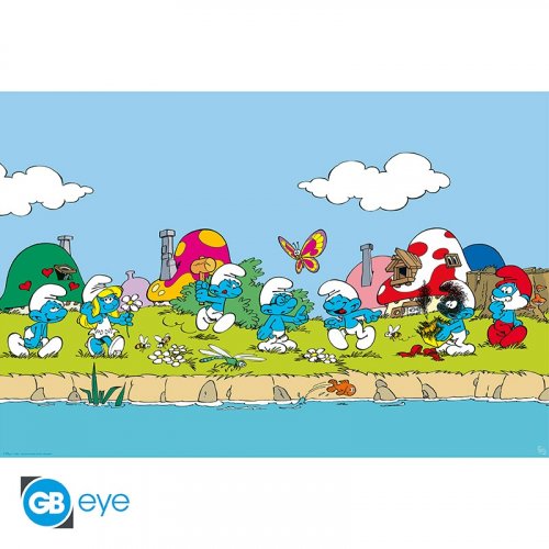 Juliste:The Smurfs - Group (91,5x61cm)