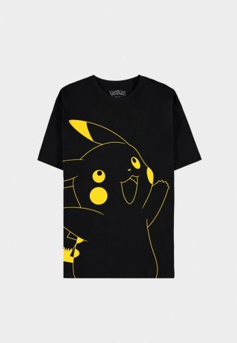 T-Paita: Pokemon - Pikachu (Black, Short Sleeved) (XS)