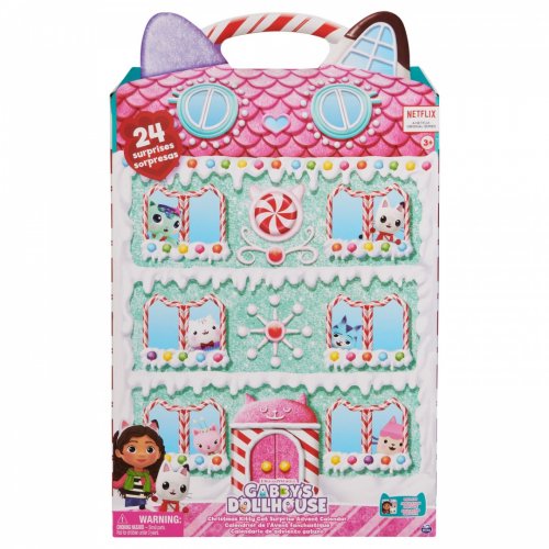 Joulukalenteri: Gabbys Dollhouse - Christmas Kitty Cat Advent Calendar
