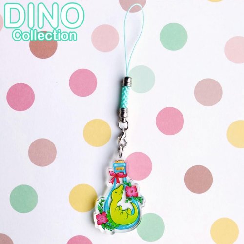 K�nnykk�koru: Dino Collection - Bottle Spinosaurus Phone Charm (3cm) (Niramuchu)