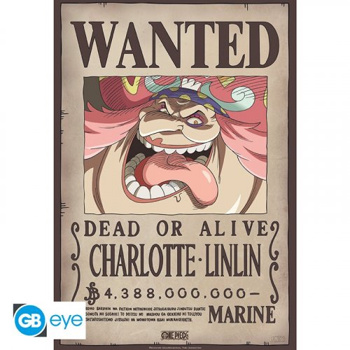 Juliste: One Piece - Wanted Big Mom (52x35cm)