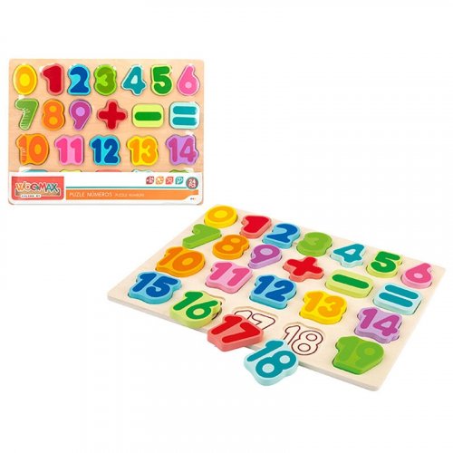 Palapeli: Numbers - Wood (24)