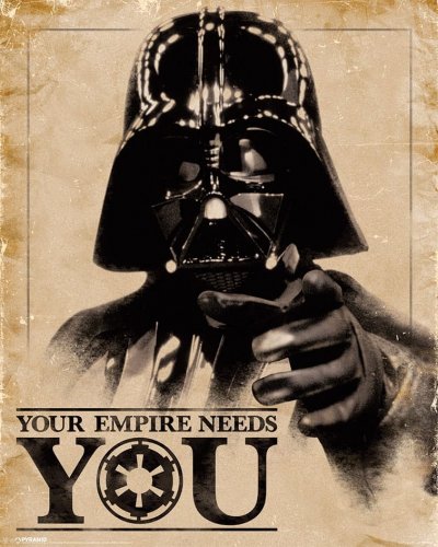 Juliste: Star Wars - Your Empire Needs You, 4-pack (40x50cm)