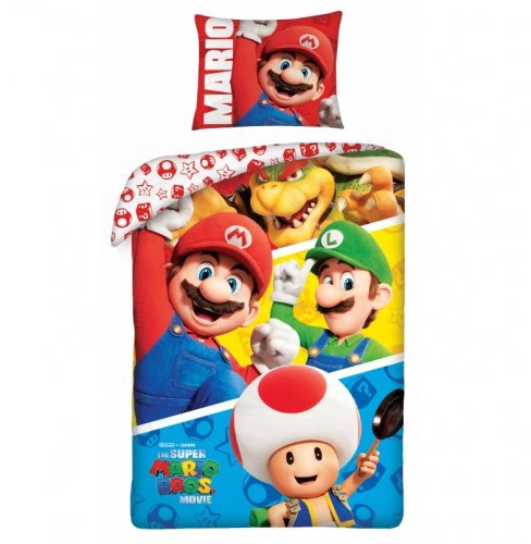 Pussilakanasetti: Super Mario Bros Movie - Gang Single Duvet Set (140x200cm)