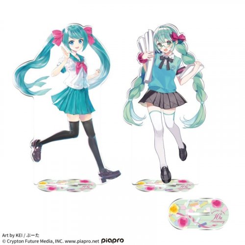 Figu: Platinum Zakka Big Clear Acryl Stand - Hatsune Miku 16th Anniv. (Satunnainen
