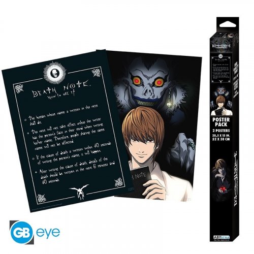 Juliste: Death Note - Set 2 Posters Chibi - Light/DN (52x38cm)