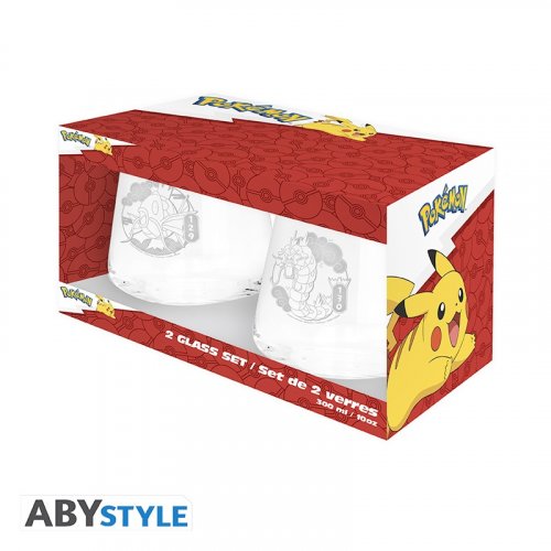 Glass Set: Pokemon - Magikarp & Gyarados (2x300ml)