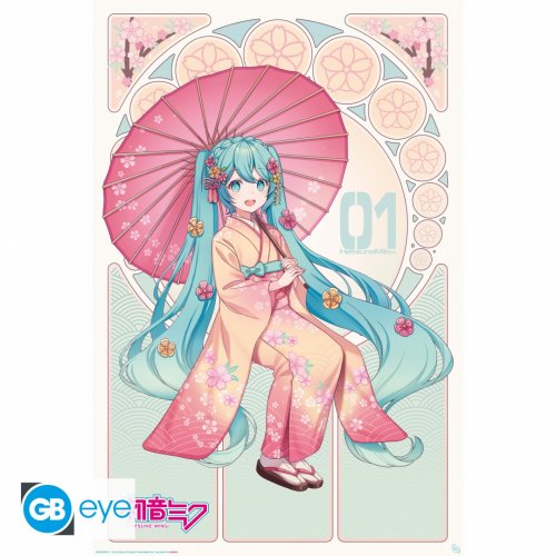 Juliste: Hatsune Miku - Sakura Kimono (91,5x61)