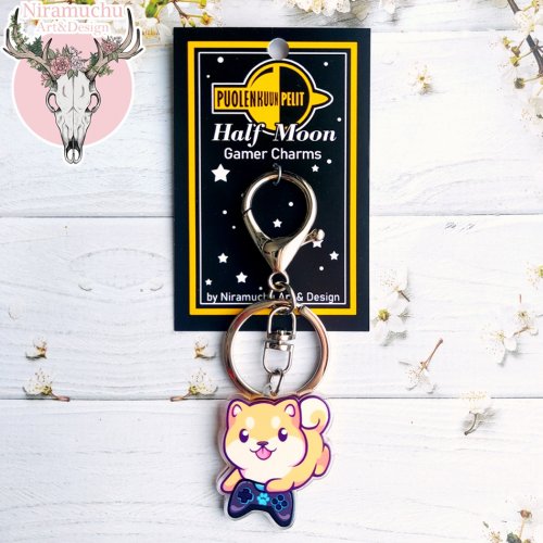 Avaimenper�: Gamer Dogs - Console Gamer Dog Keycharm (Niramuchu)