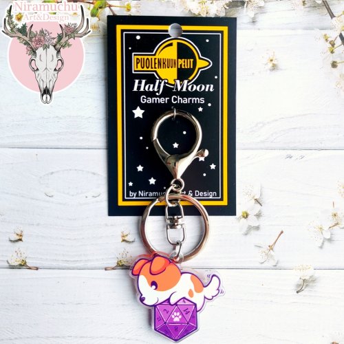 Avaimenper�: Gamer Dogs - Dice Gamer Dog Keycharm (Niramuchu)