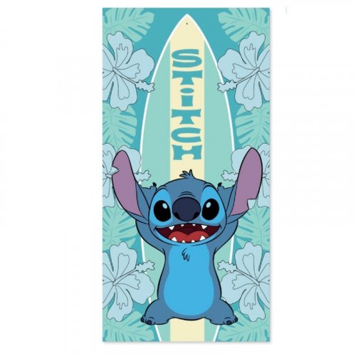 Pyyhe: Disney - Stitch Surf Cotton Beach Towel (70x140cm)