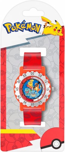 Pok�mon: Red Strap Character Dial Time Teacher Watch