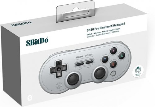 8BitDo: SN30 Pro Bluetooth Gamepad Hall Edition (Grey) (NSW/NSW2/PC)