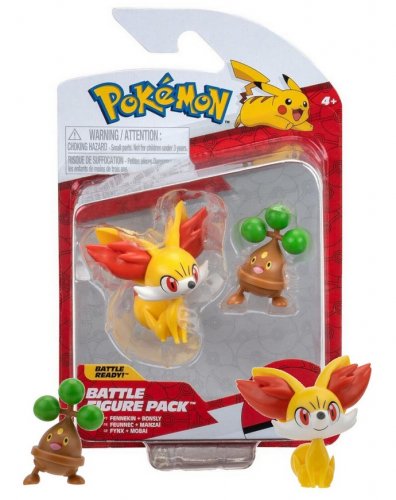 Pokemon: Battle Figure - 2-Pack (Fennekin + Bonsly)