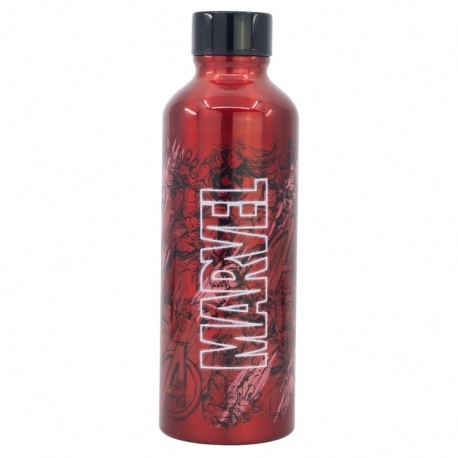 Juomapullo: Marvel - Red Logo Aluminium Bottle (755ml)