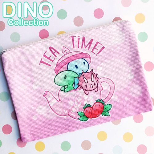 Pussi: Dino Collection - Tea Party Makeup Bag (Niramuchu)