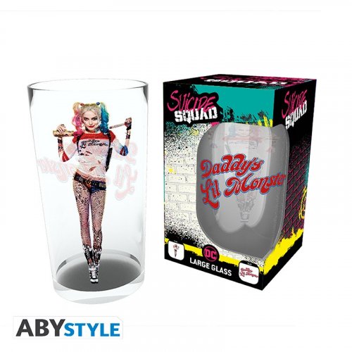 Lasi: DC Comics - The Suicide Squad, Harley Quinn (500ml)