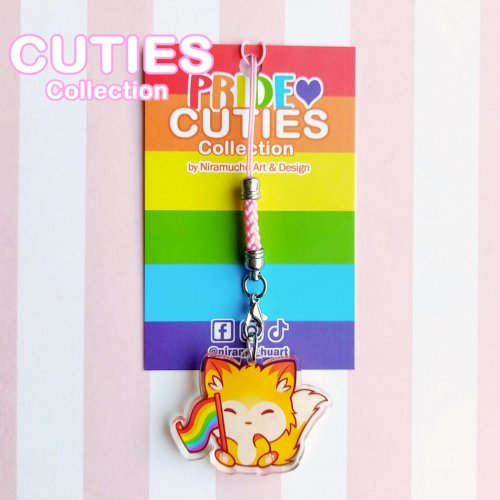 K�nnykk�koru: Cuties Pride 2024 - Rainbow Fox (4cm) (Niramuchu)