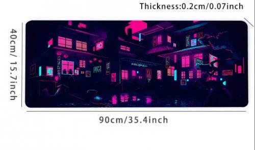Hiirimatto: Pink Streetview (40x90cm)