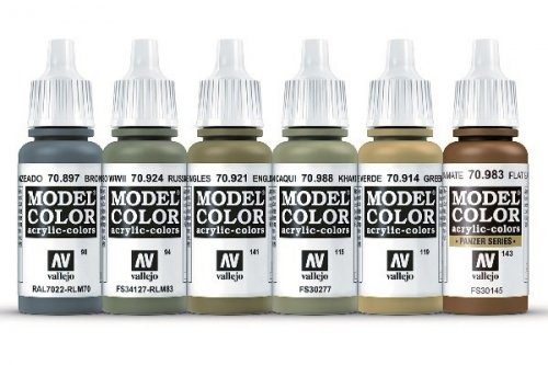 Vallejo: 70204 Model Color Set - WWII British Armour & Infantry