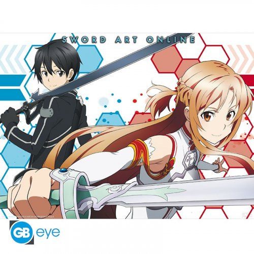 Juliste: Sword Art Online - Asuna & Kirito 2 (52x38cm)
