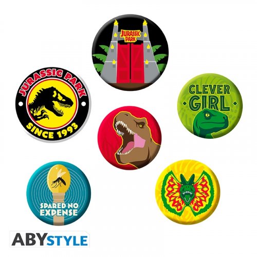 Pinssisetti: Jurassic Park - Icons (Set Of 6)