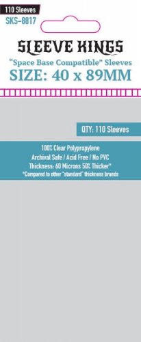 Korttisuoja: Sleeve Kings Space Base Compatible Sleeves (40x89mm)