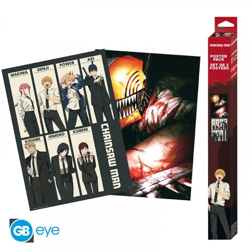 Juliste: Chainsaw Man - Devil Hunters, Set of 2 (52x38cm)