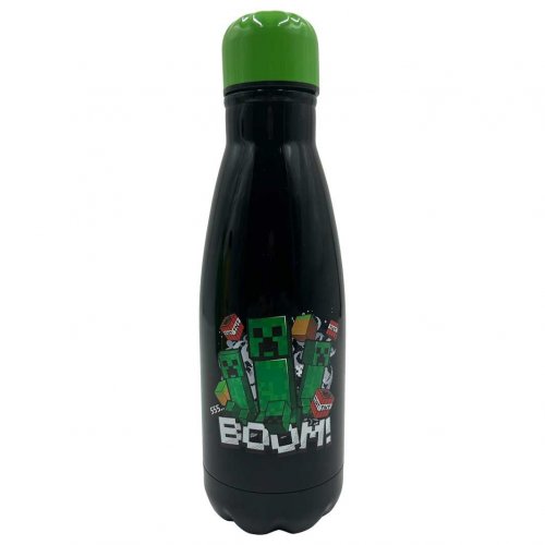 Juomapullo: Minecraft - Boom Black, Stainless Steel (500ml)