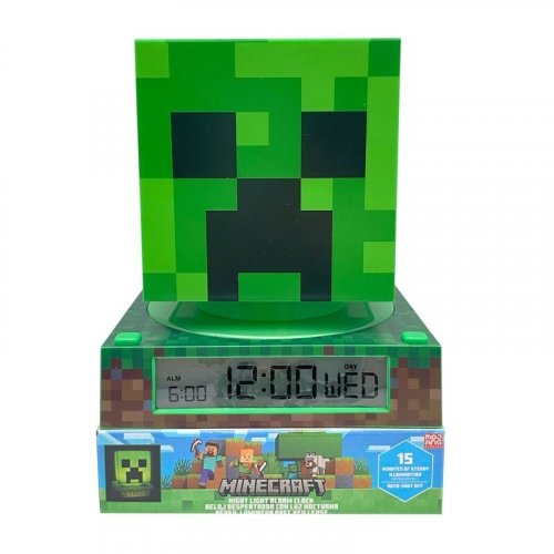 Lamppu: Minecraft - Night Light Alarm Clock, 3D